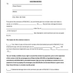 Eviction Notice Letter Template Word Doc