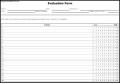Example Evaluation Form Template