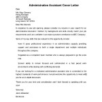 Example Of Administrative Assistant Cover Letter