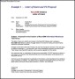 Example of Letter of Intent for Business Proposal PDF Printable