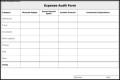 Expense Audit Form Template