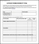 Expense Reimbursement Form Example