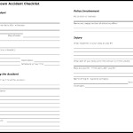 Fall-Down Accident Checklist Template