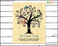 Family Tree Art Gift to Parents from Kids