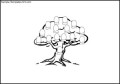 Family Tree Colouring Page for Kids Example