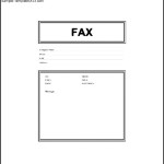 Fax Cover Letter Word Template Free Download