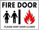 Fire Door Sign Template