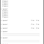 Form Survey Template Sample
