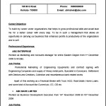 Format Marketing Accounts Manager Resume Template