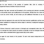 Free Application Received Acknowledgement Time Frame Letter
