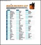 Free Beach Packing List Template