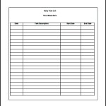 Free Daily Task List Template