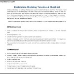 Free Download Destination Wedding Time Line Itinerary Template