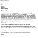 Free Download Reference Letter For Student