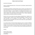 Free Download Welcoming Letter to Parents From Principal