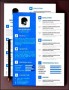 Free Flat Resume PSD Template with CV