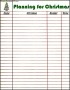 Free Printable Christmas Planner Gift List
