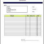 Free Printable Service Invoice  Template