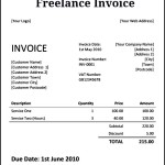 Freelance Invoice Sample