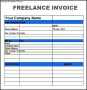 Freelance Invoice Template Excel