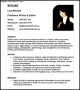 Freelance Writer Resume Template