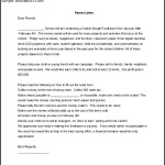 Fundraising Letter to Parents Microsoft Word Format