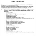General Durable Power Of Attorney Form