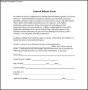General Release Form Example