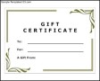 Gift Certificate Template
