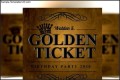 Golden Ticket Birthday Invitation