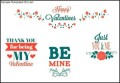 Happy Valentines day labels