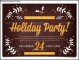 Holiday Party Invitation Business Event