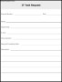 IT Task Request Form Template