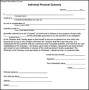 Individual Personal Guarantee Form