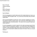 Inquiry Letter Template