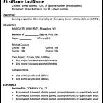 Internship Resume PDF Download