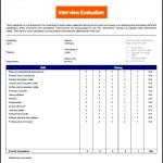 Interview Evaluation Template