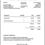 Invoice Template Example For Business