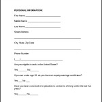 Job Application Employee Form