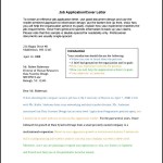 Job Employment Cover Letter PDF Template Free Download