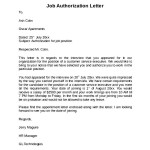 Job Letter Of Authorization