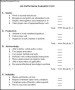 Job Performance Evaluation Sample Form