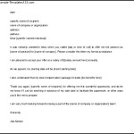 Job Seeker Acceptance Letter Template Word Doc Download