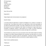 Job Termination Appeal Letter Template Word Doc