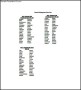 Kindergarten Class List Template