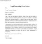 Legal Internship Cover Letter
