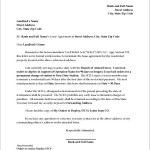 Letter for Termination of Apartment Residential Lease