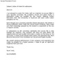 Letter of Intent Example University