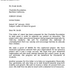 Letter of Intent Format for Grants