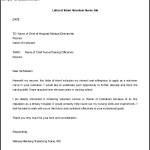Letter of Intent Volunteer Nurse Job Free Sample Free Doc